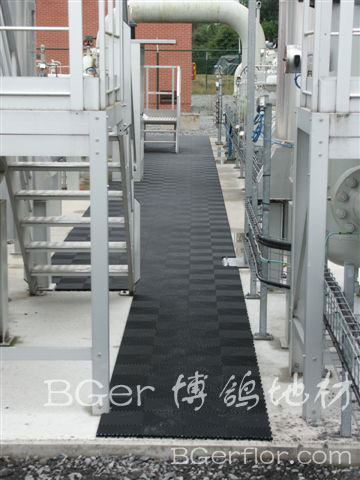 工業(yè)平臺網(wǎng)格地墊地板 防滑 抗紫外線 防腐蝕 工廠露天工業(yè)控制平臺格柵地墊-4