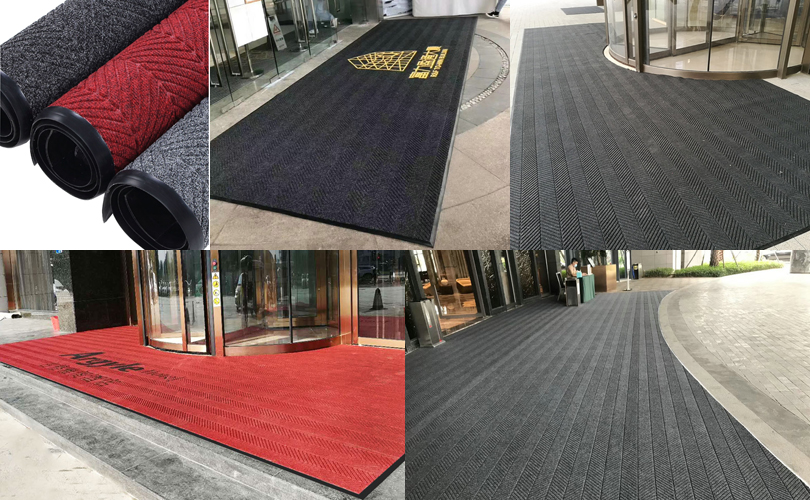 門口除塵毯 門口除塵刮泥腳墊，定制門廳除塵地毯