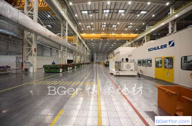 重型工業制造工廠地板地面處理 機械 汽車工廠 電廠 工業車間鋼地板地面鋪設材料