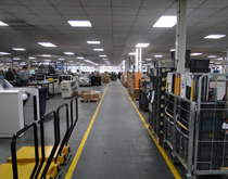 工廠車間走道、叉車道耐磨工業(yè)塑膠地板