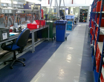 庫(kù)房塑膠PVC工業(yè)地板磚 加工裝配間地面處理