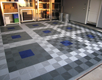 鎖扣式車庫地面材料，車庫地面裝修做法欣賞